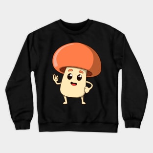 Cartoon mushroom Crewneck Sweatshirt